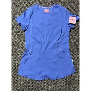 Ava Therese Scrub Top Style 1084 Color Ceil Womens XXS NWT
